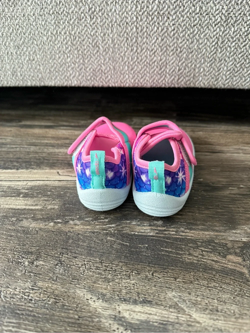 Speedo Toddler Pink Water Shoes with Mint Strap